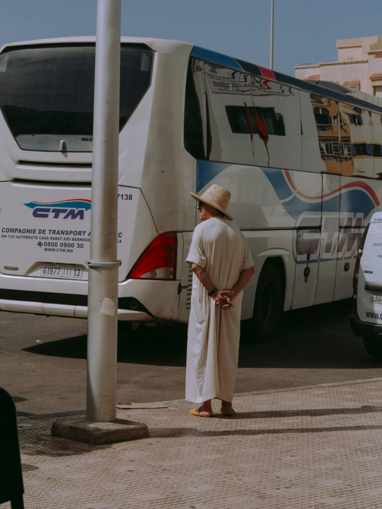 Man Standing on a Street